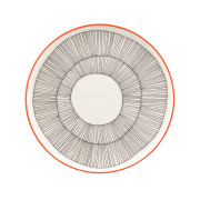 Marimekko Kukat Puhkeavat White / Black / Orange Salad Plate