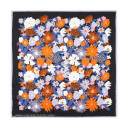 Marimekko Lauhtua Suvikimppu Lilac / Black / Orange Silk Scarf