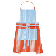 Marimekko Piccolo Orange / Light Blue / White Apron