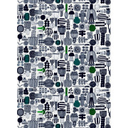 Marimekko Puutarhurin Parhaat Grey / Green Medium Weight Cotton Fabric