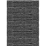 Marimekko Rasymatto White / Black Medium Weight Cotton Fabric