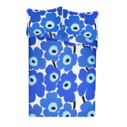Marimekko Unikko Blue Full / Queen Duvet Cover Set