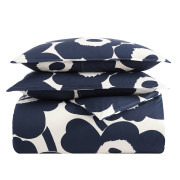 Marimekko Unikko Indigo Full / Queen Duvet Cover Set