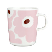 Marimekko Unikko Light Pink / Chestnut / White Mug