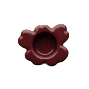 Marimekko Unikko Maroon Tealight Candle Holder - Anniversary Edition