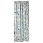 Marimekko Unikko Grey / Light Blue / Sand Ready-Made Curtain