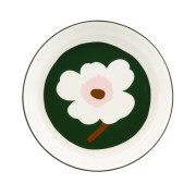 Marimekko Unikko White / Dark Green / Light Pink Pasta Dish