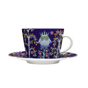 iittala Taika Blue Coffee Cup and Saucer