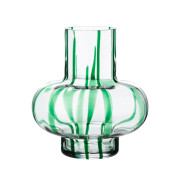 Marimekko Umpu Clear / Green Glass Vase