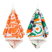 Marimekko Karuselli Green / Orange / Blue Tea Towels - Set of 2