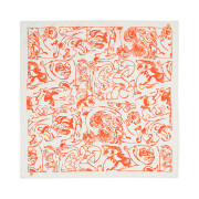 Marimekko Lierio Cactis White / Orange Scarf
