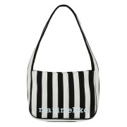 Marimekko Merirosvo Black / White Medium Knitted Shoulder Bag