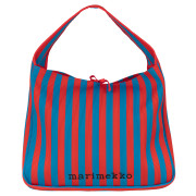 Marimekko Merirosvo Red / Blue Large Knitted Shoulder Bag