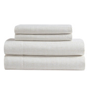 Marimekko Muru White / Brown Queen Sheet Set