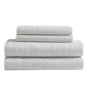 Marimekko Muru White / Navy Blue King Sheet Set