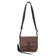 Marimekko Piirto Unikko Brown / Black Mini Messenger Shoulder Bag