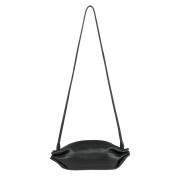 Marimekko Pikku Karla Black Leather Shoulder Bag