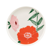 Marimekko Puutarhakutsut White / Orange / Green Salad Plate