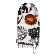 Marimekko Puutarhurin Parhaat Off White / Black / Orange Oven Mitt