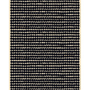 Marimekko Rasymatto Black / Beige Cotton Linen Fabric
