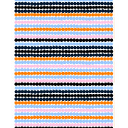 Marimekko Rasymatto Orange / Light Blue / Pink Acrylic-Coated Cotton Fabric
