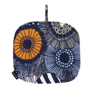 Marimekko Siirtolapuurtarha Navy / Light Yellow / Orange Pot Holder