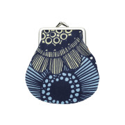 Marimekko Siirtolapuutarha Navy / Yellow / Orange Small Coin Purse