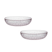 Marimekko Syksy Light Pink Small Glass Bowls - Set of 2