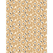 Marimekko Pieni Unikko Beige Acrylic-coated Cotton Fabric