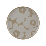 Marimekko Unikko Brown / Beige Salad Plate