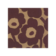 Marimekko Unikko Burgundy / Brown Cocktail Napkins