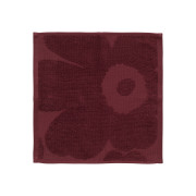 Marimekko Unikko Burgundy Washcloth