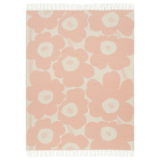 Marimekko Unikko Light Pink / Cream Throw Blanket