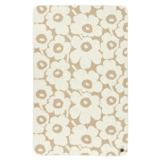 Marimekko Unikko Off White / Beige Quilted Bedspread / Throw Blanket
