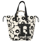 Marimekko Unikko Off White / Black Mono City Tote Bag