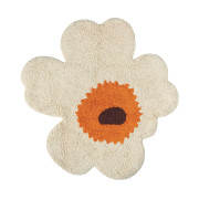 Marimekko Unikko Cream / Orange / Brown Bath Mat