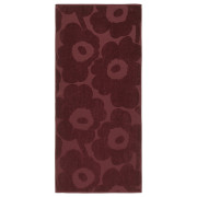 Marimekko Unikko Burgundy Bath Towel