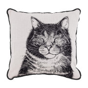Finlayson Kissa Off White / Black Throw Pillow
