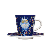iittala Taika Blue Espresso Cup and Saucer