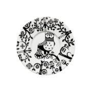 iittala Taika White / Black Coffee Saucer - 6"