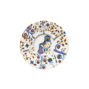 iittala Taika White / Blue Espresso Saucer - 4-1/2"