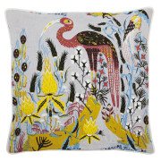 Klaus Haapaniemi Crane Grey Throw Pillow