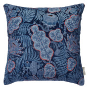 Klaus Haapaniemi Iceflower Blue Velvet Throw Pillow