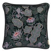Klaus Haapaniemi Iceflower Emerald Velvet Throw Pillow