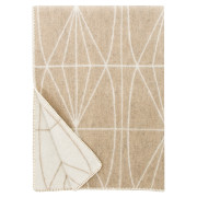 Lapuan Kankurit Kehra Beige / White Wool Throw Blanket