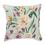 Pentik Helmililja Light Green / Orange / Purple Tapestry Throw Pillow