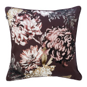 Pentik Kuningatar Burgundy / Pink / Charcoal Throw Pillow
