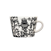iittala Taika White / Black Coffee Cup - 6-1/2 oz