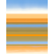 Marimekko Selanne Orange / Blue / Brown Cotton Fabric