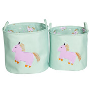 Pentik Heppa Mint Green Children's Storage Basket Set